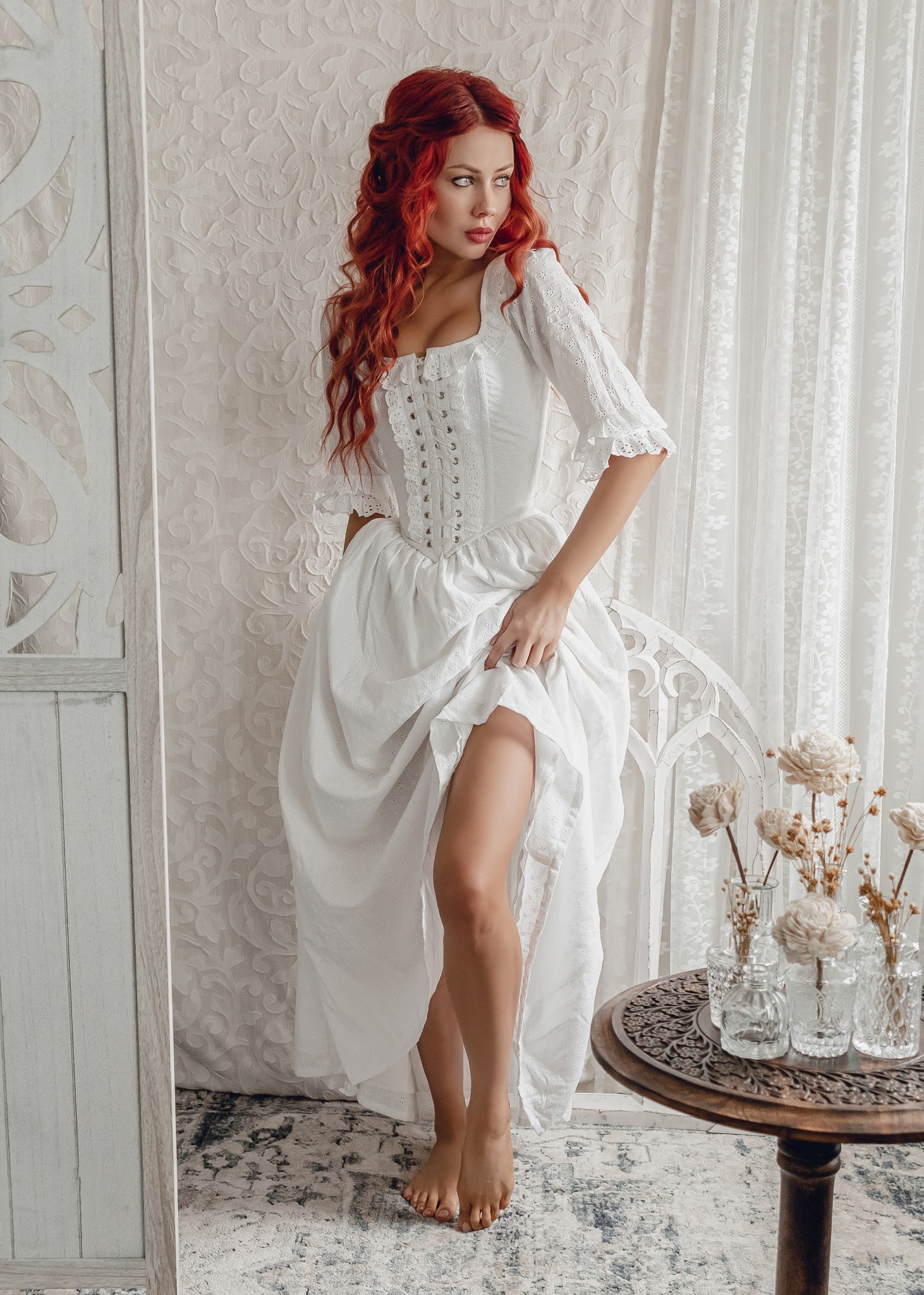 Marie Antoinette Cotton Lingerie Set