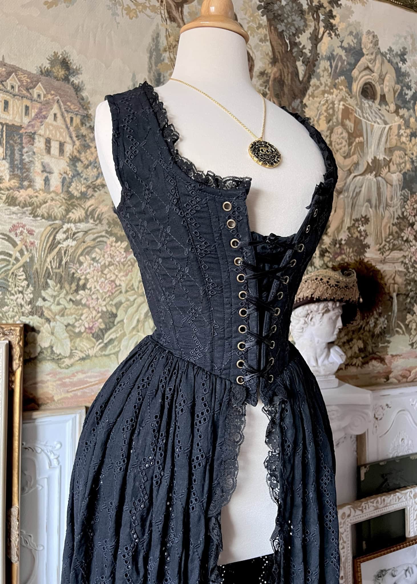Eliezer U-neck Suspender Dress